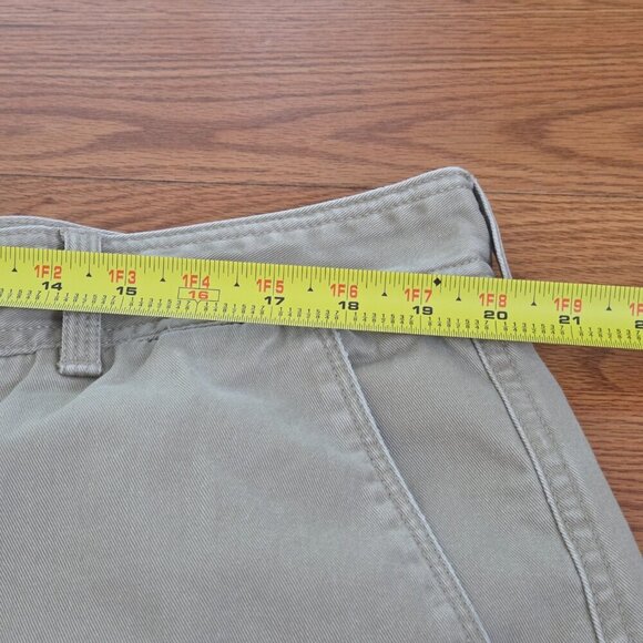 Y2K Vintage Timberland Men's Khaki Baggy Chino Shorts Size W40 Relaxed Skater - Picture 6 of 15